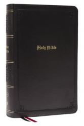  KJV Holy Bible: Large Print Single-Column with 43,000 End-Of-Verse Cross References, Black Leathersoft, Personal Size, Red Letter, Comfort Print (Thum 