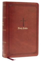  KJV Holy Bible: Large Print Single-Column with 43,000 End-Of-Verse Cross References, Brown Leathersoft, Personal Size, Red Letter, Comfort Print: King 