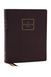  The Prayer Bible: Pray God\'s Word Cover to Cover (Nkjv, Brown Genuine Leather, Red Letter, Comfort Print) 