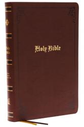  KJV Holy Bible: Large Print with 53,000 Center-Column Cross References, Brown Bonded Leather, Red Letter, Comfort Print (Thumb Indexed): King James Ve 