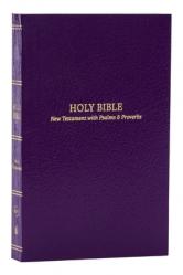  KJV Holy Bible: Pocket New Testament with Psalms and Proverbs, Purple Softcover, Red Letter, Comfort Print: King James Version 