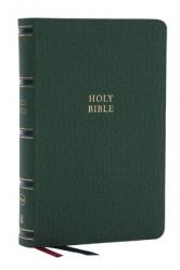  Nkjv, Single-Column Reference Bible, Verse-By-Verse, Green Leathersoft, Red Letter, Comfort Print (Thumb Indexed) 