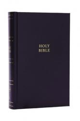  NKJV Personal Size Large Print Bible with 43,000 Cross References, Black Hardcover, Red Letter, Comfort Print 