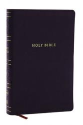  NKJV Personal Size Large Print Bible with 43,000 Cross References, Black Leathersoft, Red Letter, Comfort Print 