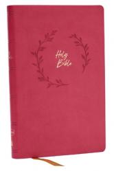  NKJV Holy Bible, Value Ultra Thinline, Pink Leathersoft, Red Letter, Comfort Print 