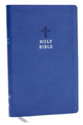  NKJV Holy Bible, Value Ultra Thinline, Blue Leathersoft, Red Letter, Comfort Print 