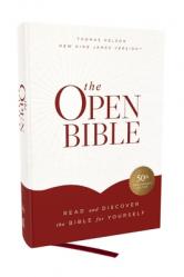  The Open Bible: Read and Discover the Bible for Yourself (Nkjv, Hardcover, Red Letter, Comfort Print) 