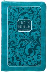  KJV Holy Bible Zip Turquoise 