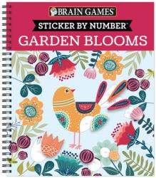  Brain Games - Sticker by Number: Garden Blooms 