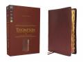  Nkjv, Thompson Chain-Reference Bible, Genuine Leather, Calfskin, Burgundy, Red Letter, Thumb Indexed, Comfort Print 