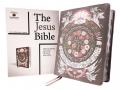  The Jesus Bible Artist Edition, Niv, (with Thumb Tabs to Help Locate the Books of the Bible), Leathersoft, Gray Floral, Thumb Indexed, Comfort Print 