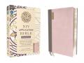  NIV Application Bible, Personal Size, Leathersoft, Pink/Gray, Red Letter, Comfort Print: Bringing the Ancient Message of the Bible Into Your World 