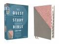  Niv, Quest Study Bible, Large Print, Leathersoft, Gray/Pink, Thumb Indexed, Comfort Print: The Only Q and A Study Bible 